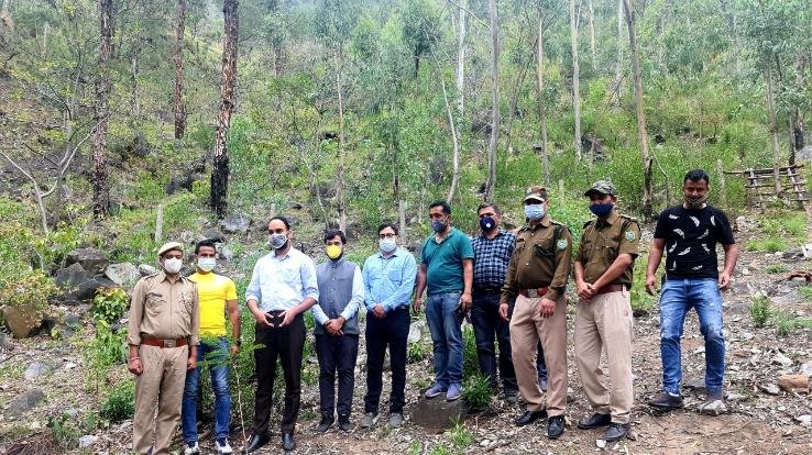 रामपुर : विश्व पर्यावरण दिवस के मौके पर एसडीएम व डीएसपी रामपुर ने किया वृक्षारोपण