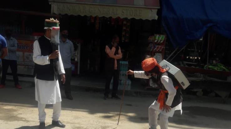 People are being made aware through Karyala to prevent corona infection