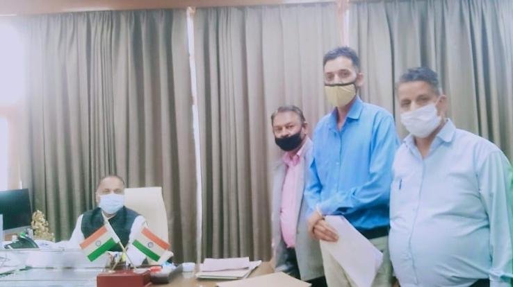 Delegation of Baghal Development Council, Giana submitted memorandum to Chief Minister Jai Ram Thakur