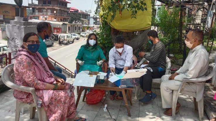 दाड़लाघाट : कोरोना सैंपलिंग कैंप का आयोजन