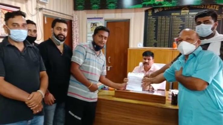 देवभूमि क्षत्रिय संग़ठन देहरा ने स्वर्ण आयोग गठन हेतु सौंपा ज्ञापन