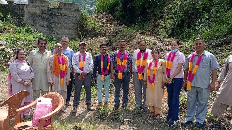 Pomegranate plantation work started in village Gyana courtesy of Shiva Project