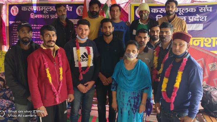 Shimla: Compassionate union on a gradual hunger strike for 39 days for their demands
