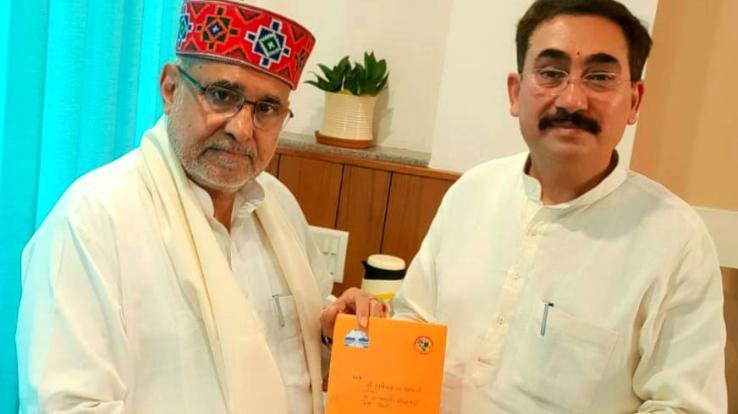 Shimla: Assembly Speaker Vipin Singh Parmar invited BJP in-charge for Golden Jubilee celebrations