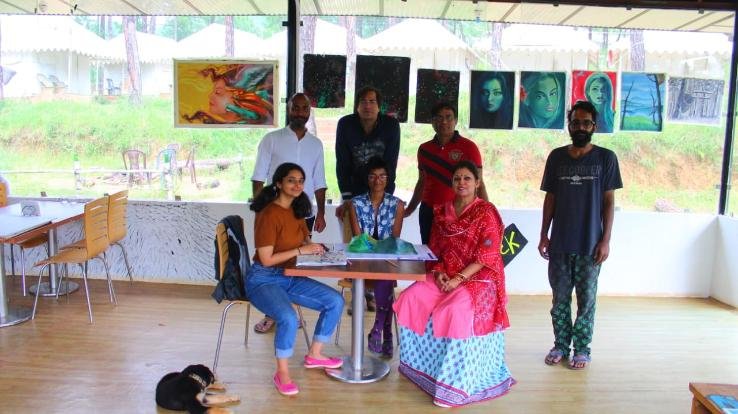 पालमपुर : बीङ-बिलिंग के विख्यात अस्तित्व कैम्प्स ऐंड रिज़ोर्ट्स में आर्ट-इको कला परियोजना सम्पन्न