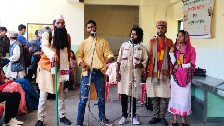 Kullu: Special promotional campaign organized by the artists of Anushka Kala Manch Nagawain