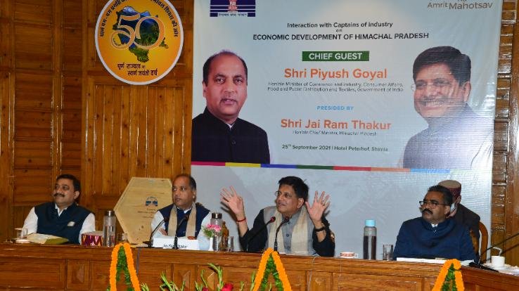 The Union Minister appreciated the efforts of the State Government to develop Himachal as a center of excellence for investment.
