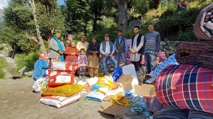 किन्नौर : अग्निकांड से पीड़ित छः परिवारों को की सहायता प्रदान