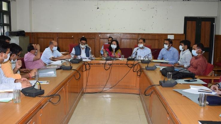 A review meeting was held regarding the by-election in Solan.