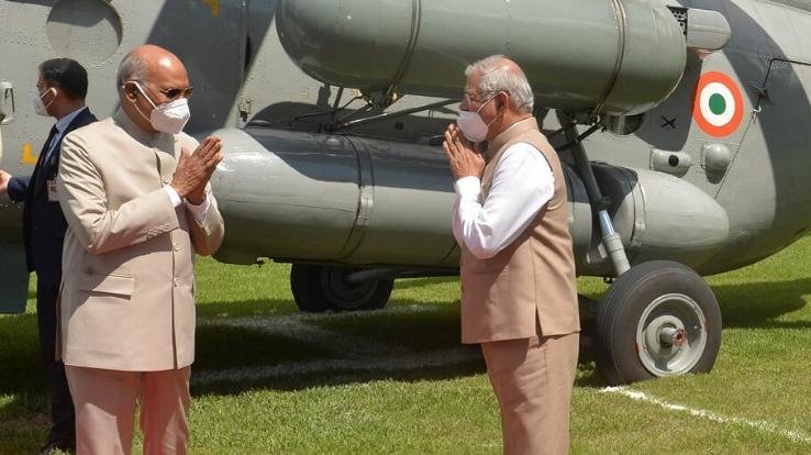 Governor Rajendra Vishwanath Arlekar wishes President Ram Nath Kovind on his birthday