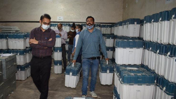 EVM and VVPAT machines for the by-election of Arki Assembly Constituency completed the process of redemption