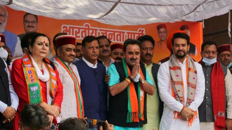 Union Minister Anurag said in Arki, put a stamp on the welfare schemes of Jairam government, win BJP