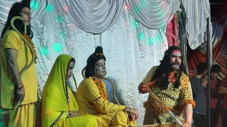 Ramlila being organized at Arki's Chaugan Maidan