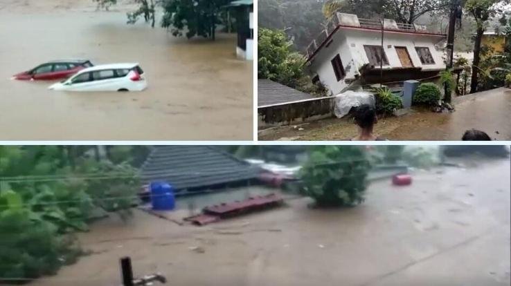 Devastation due to heavy rains in Kerala, 22 people died so far