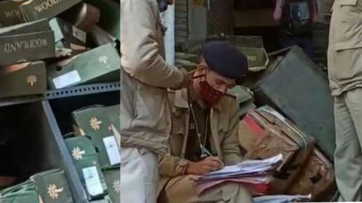 Shimla: Fire breaks out at Woodland showroom on Mall Road, loss of lakhs