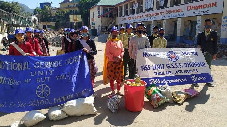 Dadlaghat: Remove polythene, save environment campaign, launched in Government Senior Secondary School, Dhundan