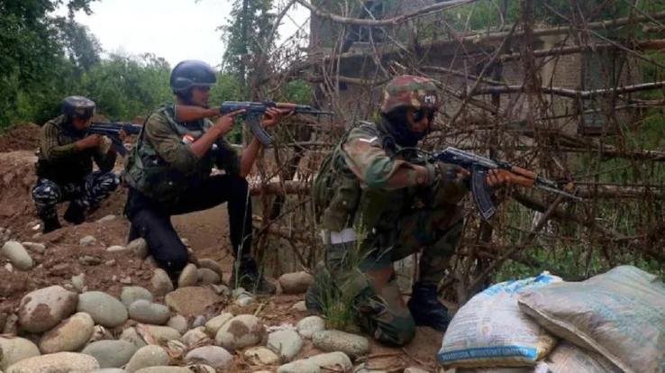 Encounter between security forces and terrorists in Jammu and Kashmir's Pulwama, two terrorists killed