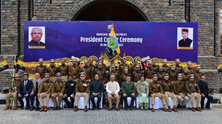 Shimla: Himachal Pradesh Police honored with President's Color Award