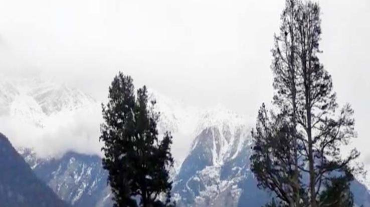 Weather changed in district Kinnaur, dark clouds covered the sky