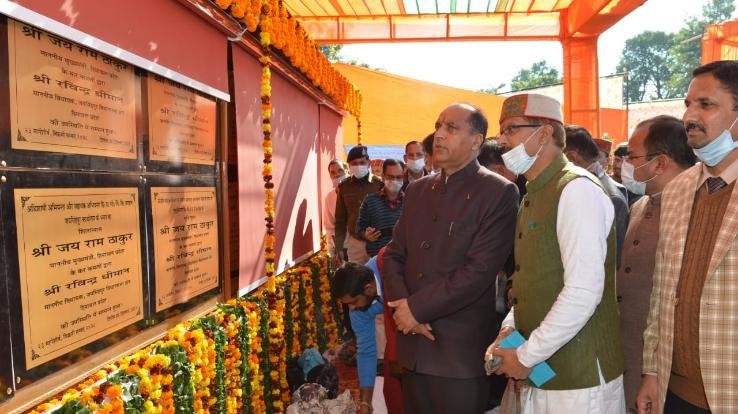 Shimla: Chief Minister lays foundation stone and inaugurated development projects worth Rs 144 crore in Jaisinghpur assembly constituency.