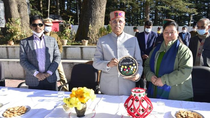 Shimla: Governor Rajendra Vishwanath Arlekar visits the Institute of Specially Abled Children