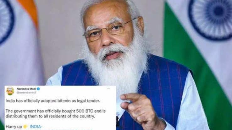 Prime Minister Narendra Modi's Twitter account hacked