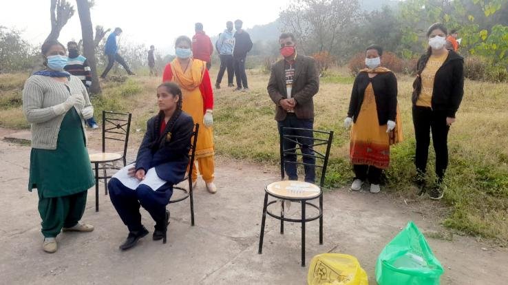 15 children were found corona positive together in Navodaya School of Kunihar