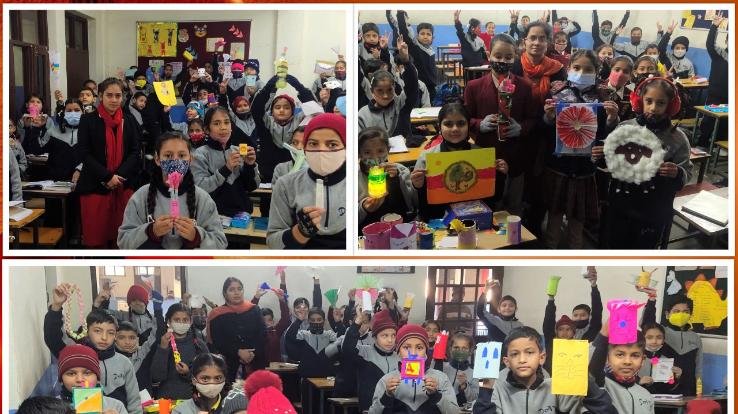 Kangra : Students of DAV Bhadoli School showcased their talent in best out of best activity