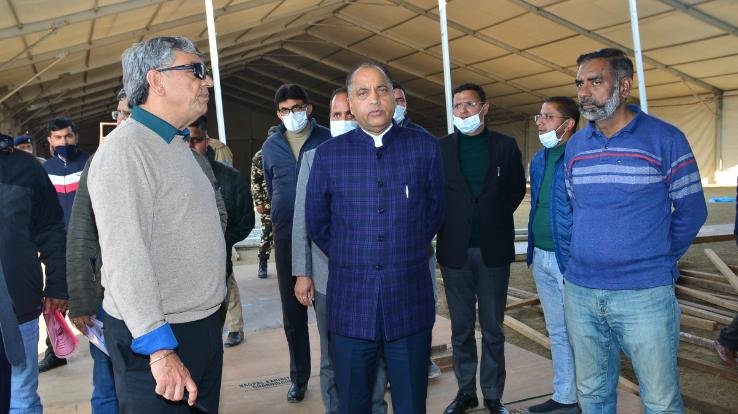 Shimla: CM inspects preparations for PM's rally