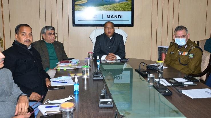 Shimla: Chief Minister Jai Ram reviews the preparations related to the Prime Minister's visit