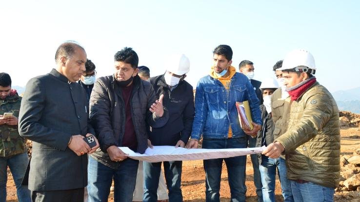 Shimla: Chief Minister reviewed the construction works of Shivdham in Mandi
