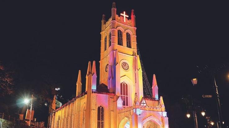 Remembering Jesus Christ at Shimla's Christ Church on Christmas