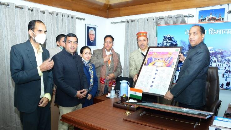 मुख्यमंत्री ने कौशल विकास निगम के कैलेंडर का किया विमोचन