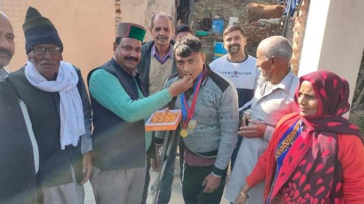 डाडासीबा: सन्नी ने पैरा स्पोर्ट्स चैंपियनशिप में जीते 5 मेडल, मनकोटिया ने किया सम्मानित