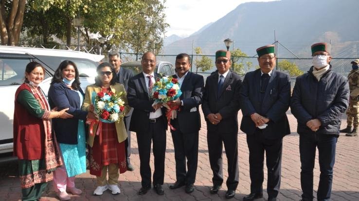 रामपुर : एसजेवीएनएल के सीएमडी नंदलाल शर्मा ने किया रामपुर और झाकड़ी हाइड्रो पावर स्टेशन का किया दौरा 