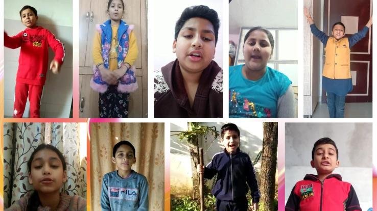 ज्वालामुखी : डीएवी भड़ोली के बच्चों ने मनाया ऑनलाइन लोहड़ी का त्यौहार