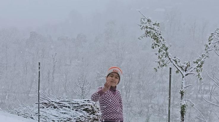 After a week, the weather has turned, there is a lot of snowfall