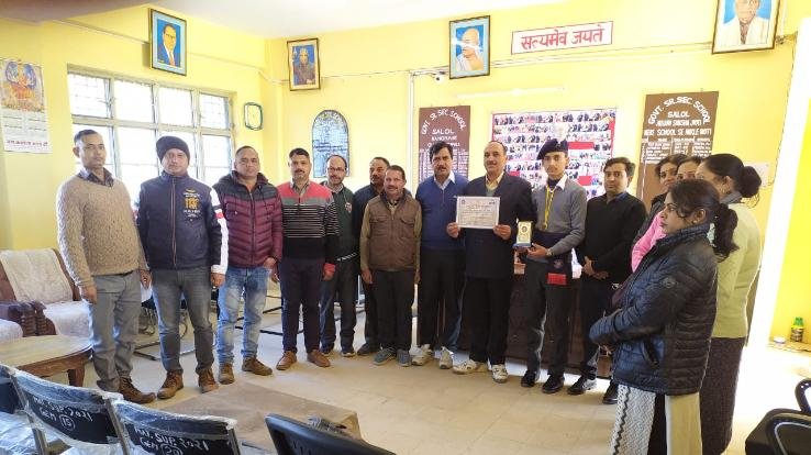 Priyanshu brought laurels to the school by participating in the Ridge Maidan parade on the 73rd Republic Day