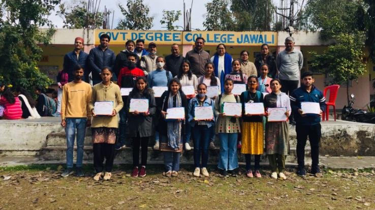 Special program organized in the college under the protection of Road Safety Club