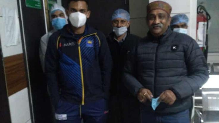 Dharamsala: Sri Lankan cricket team captain injured, treated at Sri Balaji Hospital