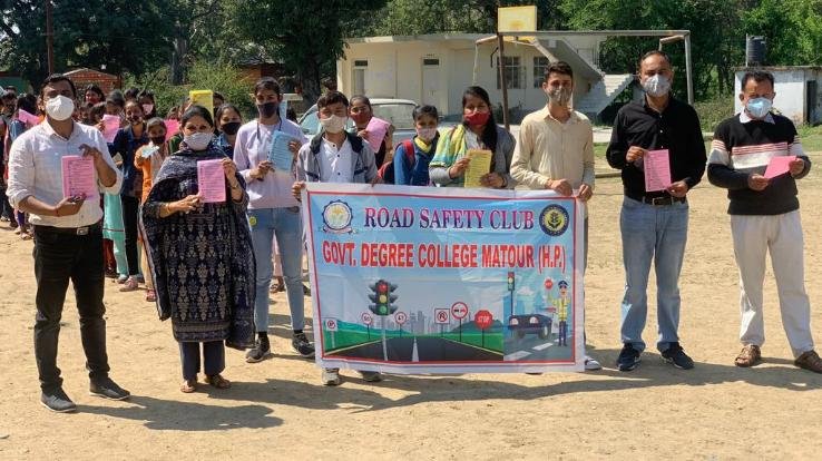  Rally organized on road safety awareness in Matair College