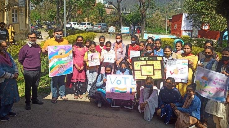 Voter awareness campaign launched in Jwalaji, Government College