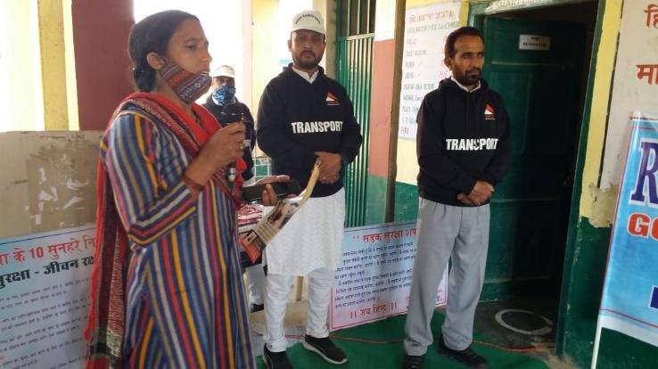 To bring awareness about road safety at various places