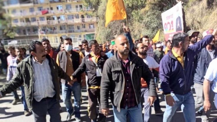 swaran-samaj-agitation-in-shimla 