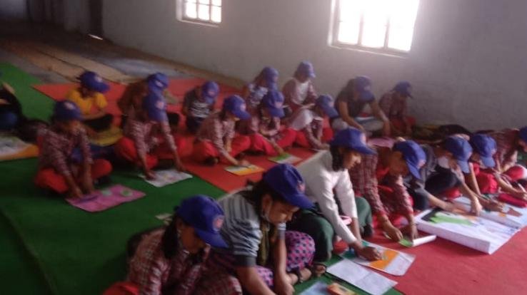 Remembered martyrs in Bharmad school, paid tribute