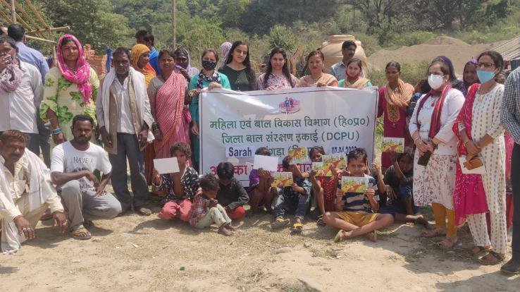 Special health camp organized by the district administration in Slum area Sarah