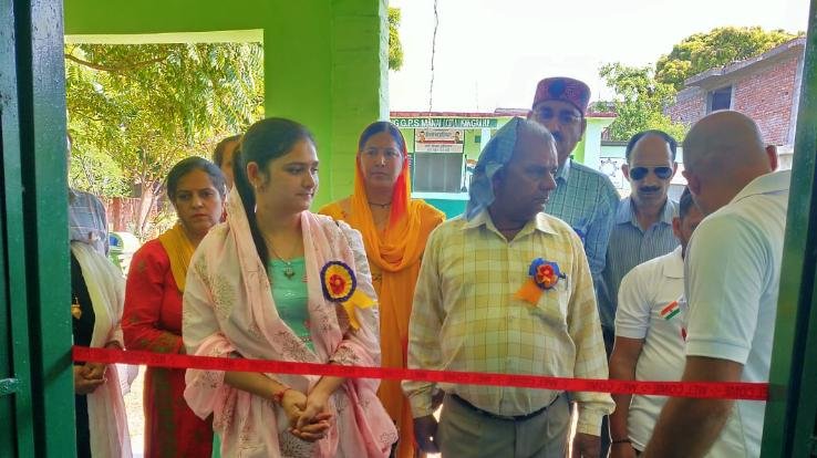 Blood donation camp organized in Manei, martyr's wife inaugurated