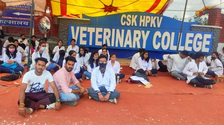 Delegation of Janwadi Naujawan Sabha sitting on strike demanding demands