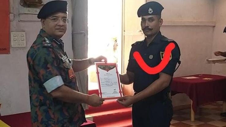 NDRF honored Rajesh Kumar of Punani