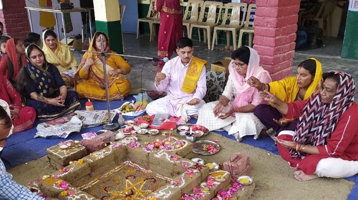 New session started with Yagya in Government Senior Secondary School, Jadli